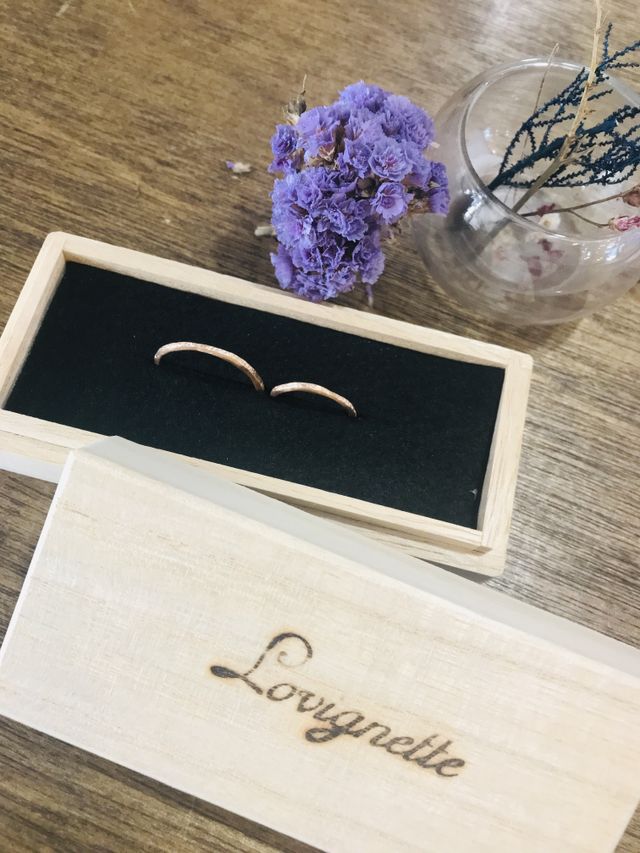 オーパスワンマリッジリング。音楽用語で「作品番号1番」。