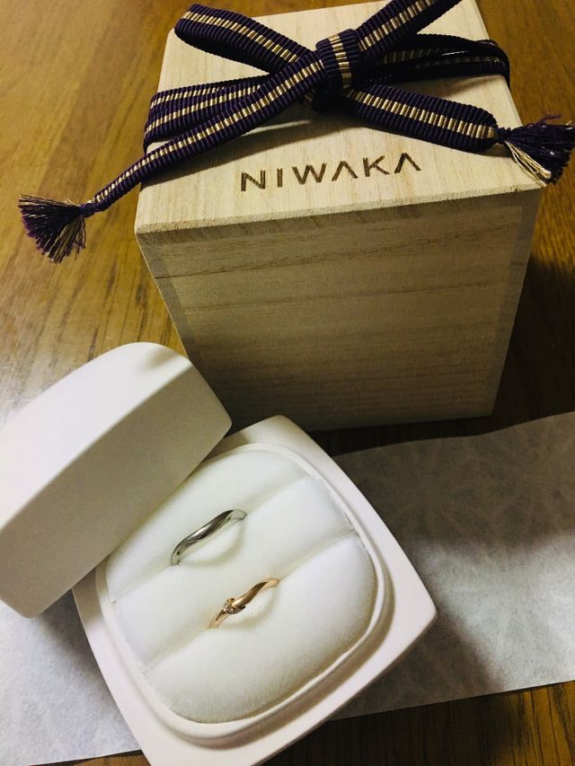 リングケースや収納箱も和を感じさせます