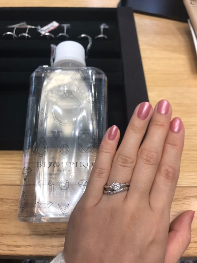 0.5カラット、ミル打ちデザイン