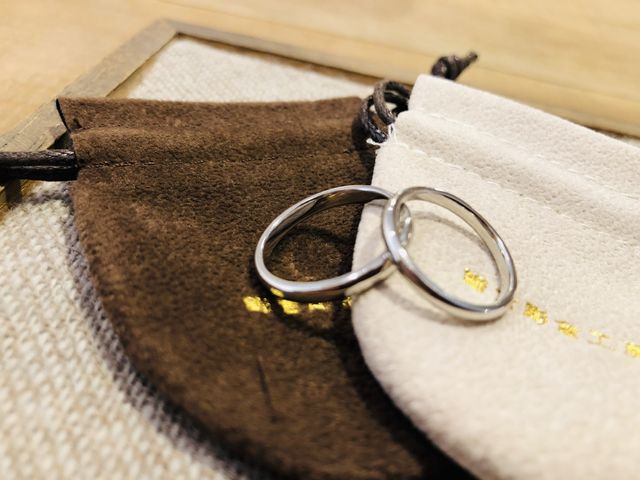 手作り結婚指輪です！