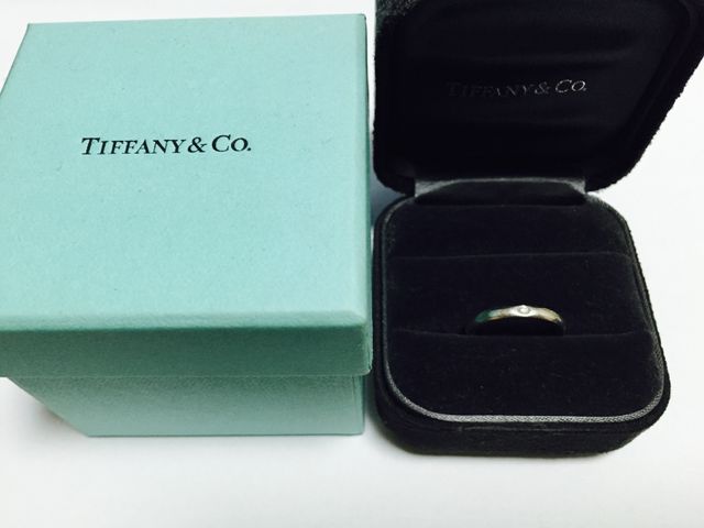 TIFFANYのダイヤ入りプラチナリング