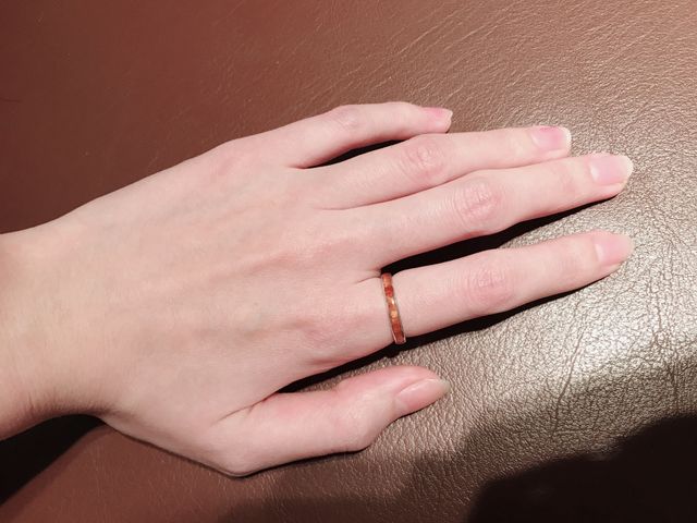 9号で人差し指にぴったりフィットしました。