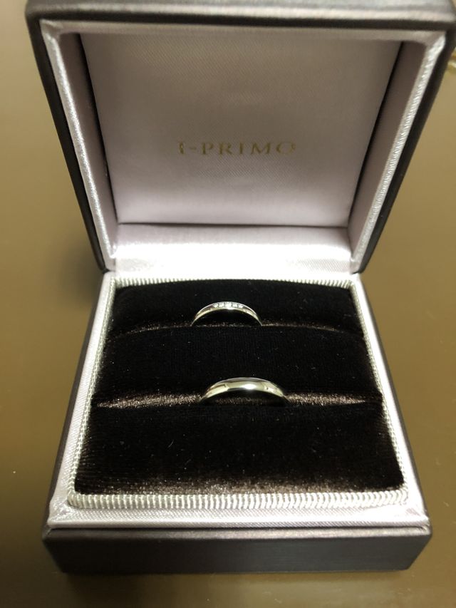 アイプリモの結婚指輪です。