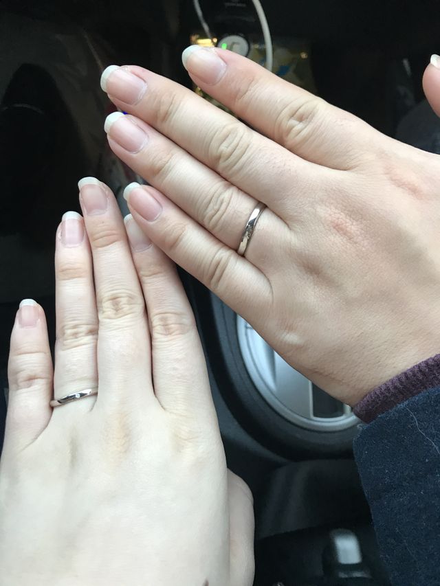 出来上がって、受け取った日の帰りに記念で撮りました。