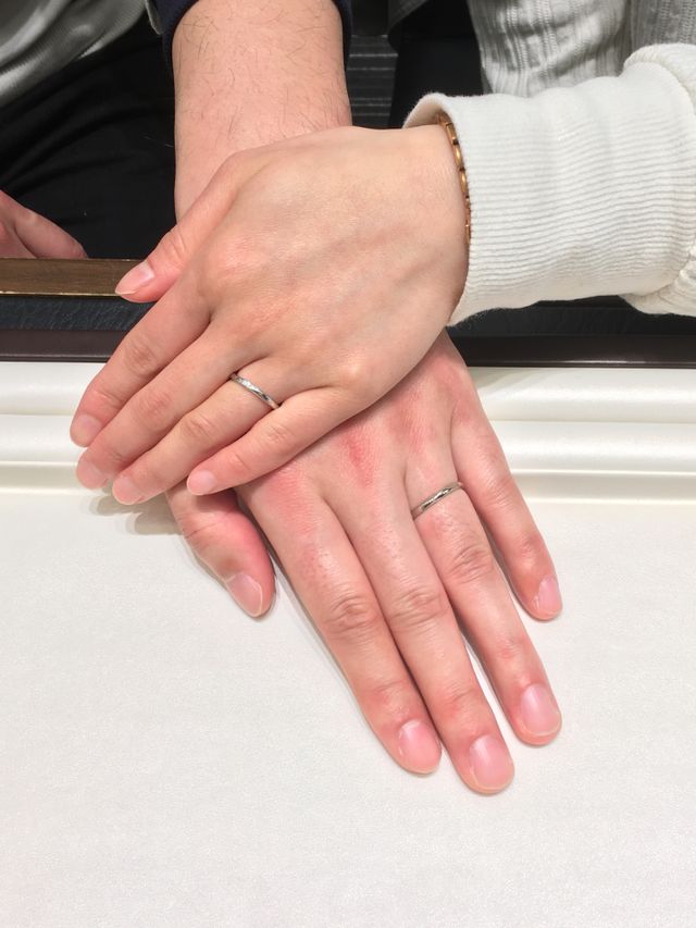 着けたところをスタッフさんに撮っていただきました。