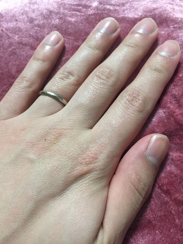 2年間外していない指輪です