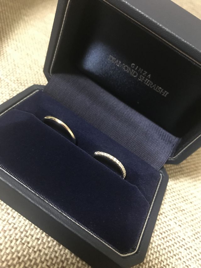 結婚指輪
ブーケ、ハーフエタニティリング