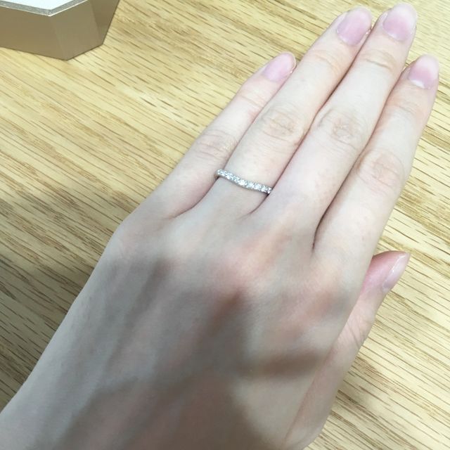 指のラインがきれいに見えます