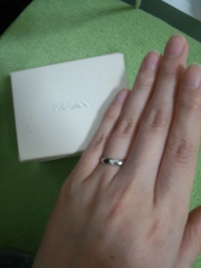 丸みを帯びたタイプのリング