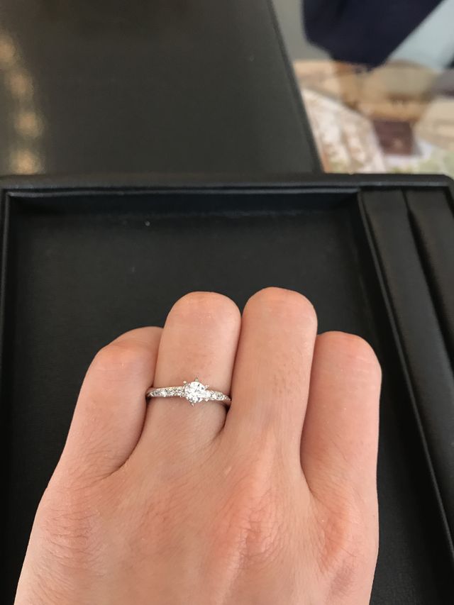 お店で試着した時の写真です。