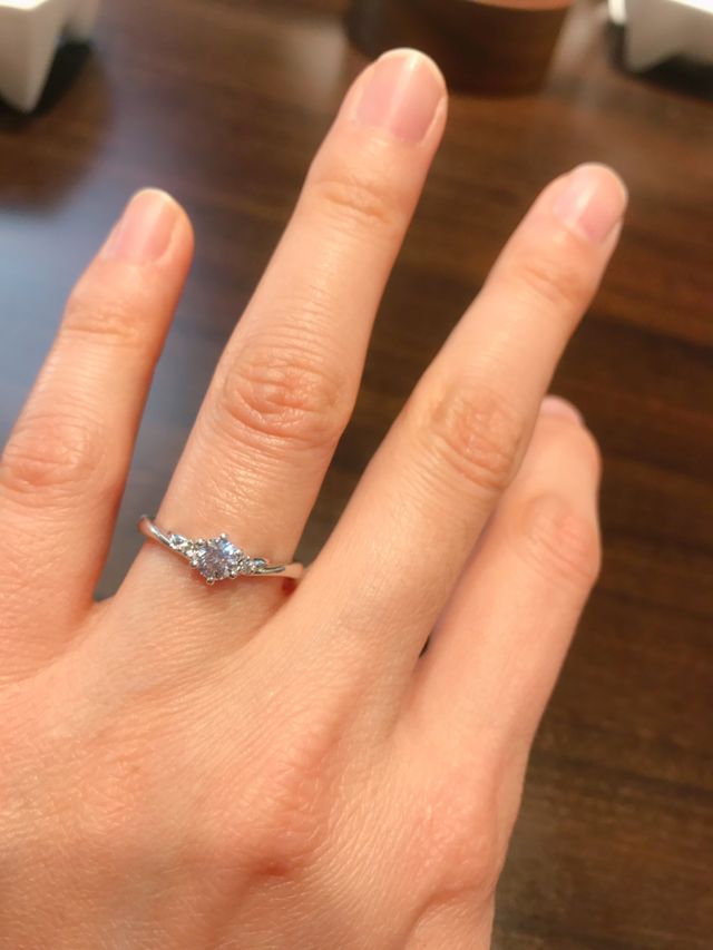 お店で試着した時の写真です。