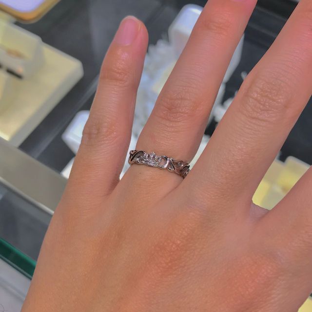 ゴツくて可愛い！ペア感や結婚指輪ぽさよりデザイン重視です！