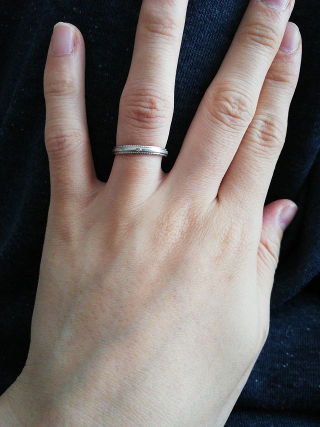 着けた感じです