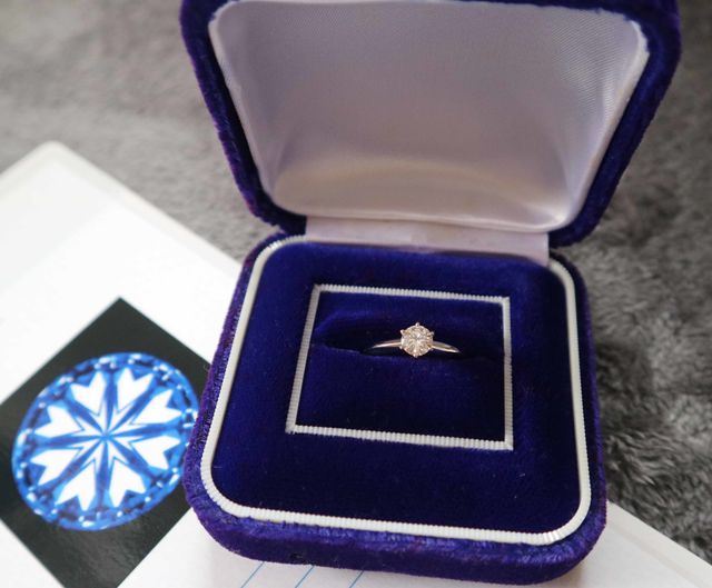 背伸びした指輪です