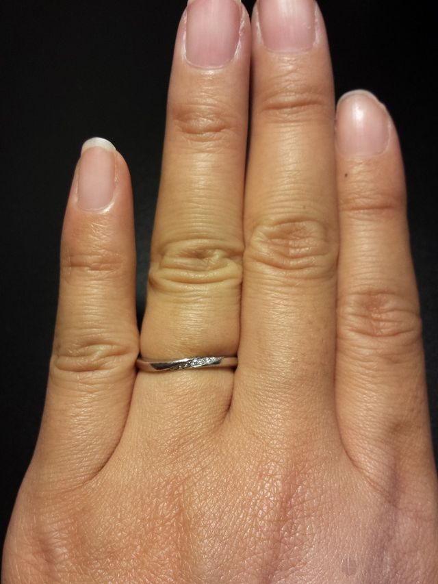 プラチナのリングです