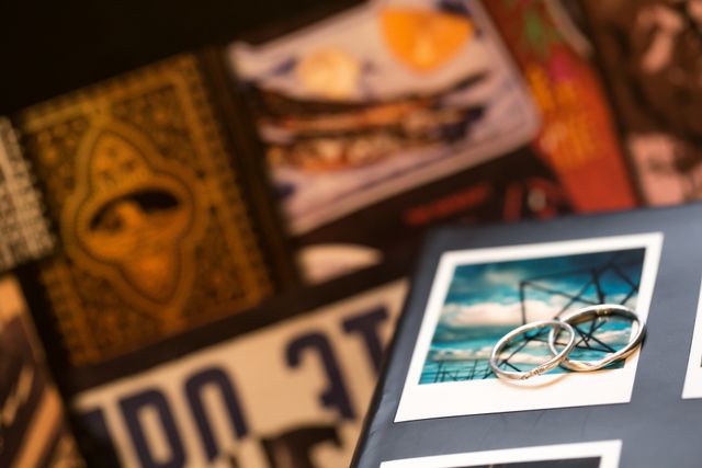 ウェディングフォトでとってもらいました