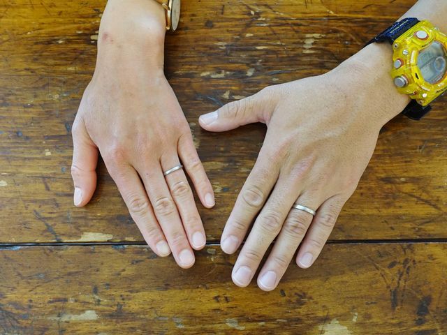 シンプルなクラシックラインの結婚指輪です。