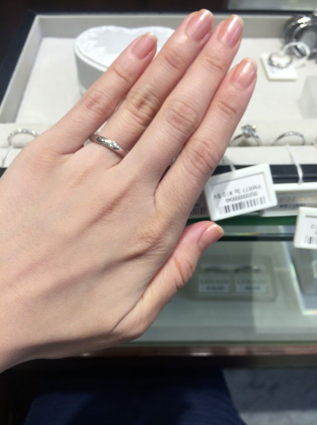 納得いくまで何度も通って、こちらの指輪に決めました！