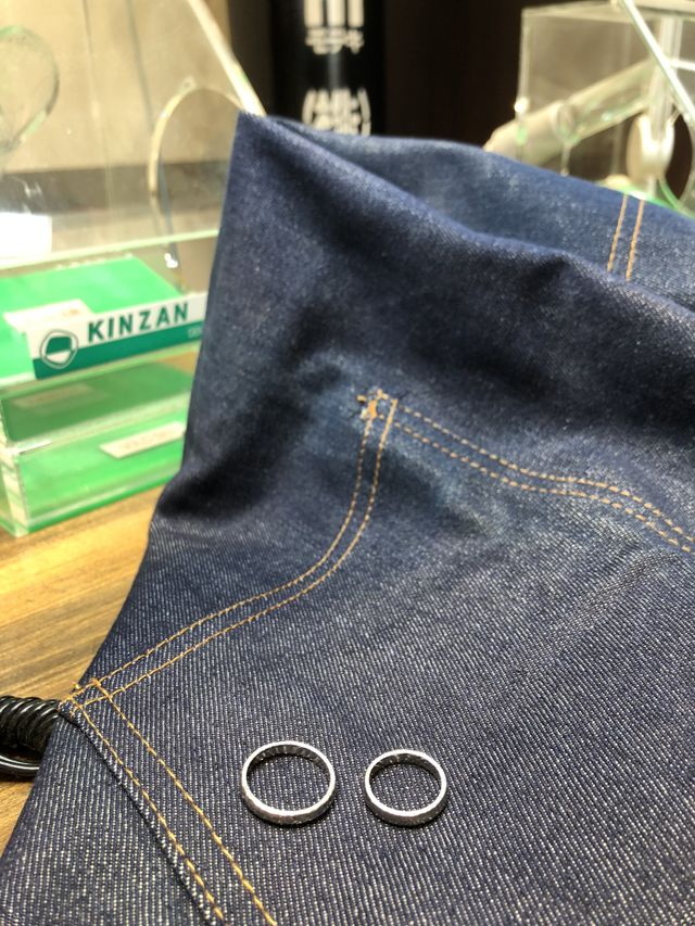 指輪作成途中段階です！