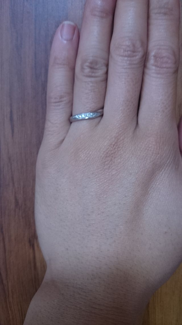 斜めのラインがお気に入りです。