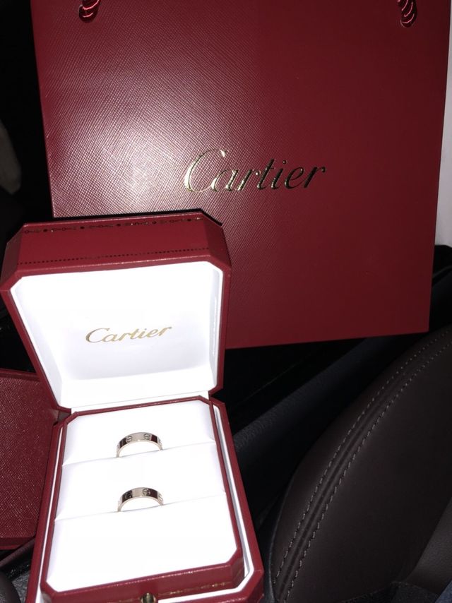 注文した指輪を受け取りに行った時の写真