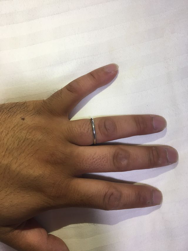 男性用、プラチナ、20号です。