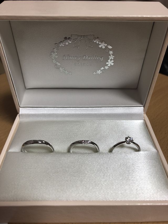 ピンクダイヤ5石がとっても可愛い！