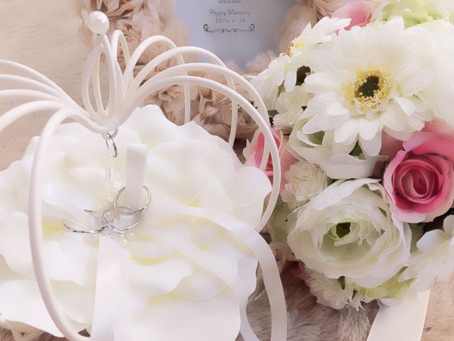 結婚指輪と合わせて購入しました。
