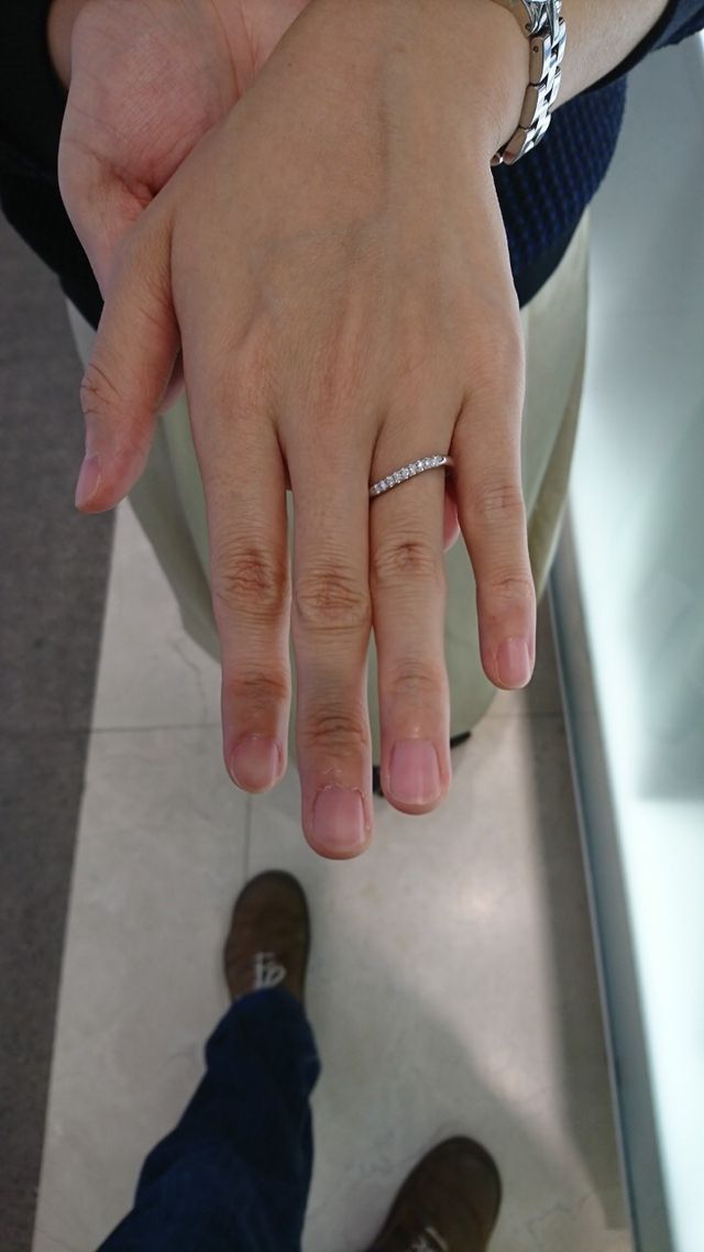 4℃ブライダル横浜元町店にて試着しました