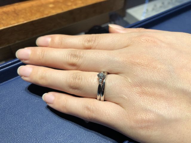 婚約指輪bouquetrococo、結婚指輪DianaD