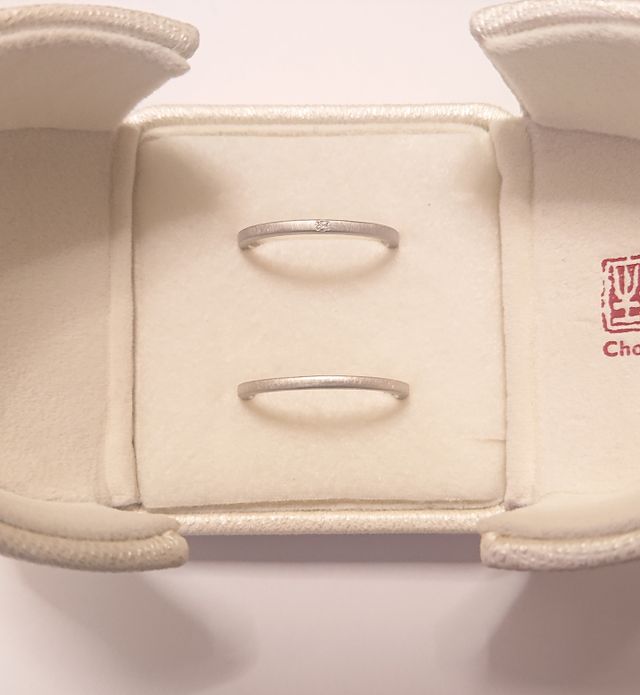 2人で作成した結婚指輪