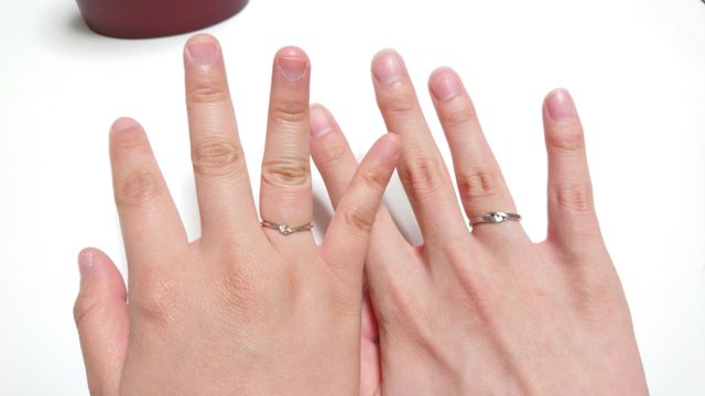 メンズの方はマット仕上げです。