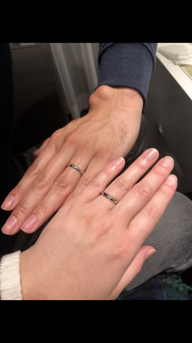 ブリスの一石ダイヤモンド。ダイヤモンドの輝きがすごいです。