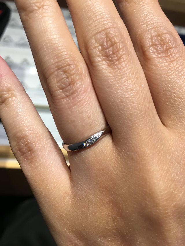 妻が着けた様子。