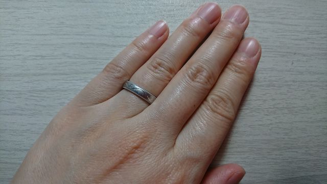 オーダーメイド結婚指輪です。
