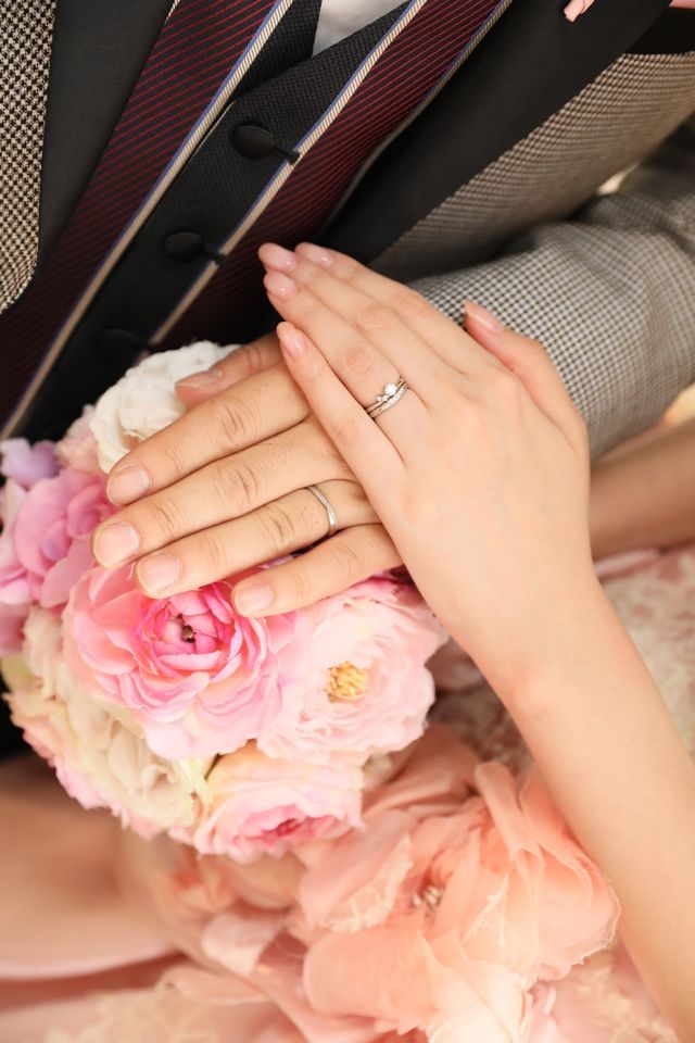 前撮りで入籍日当日に撮影した写真です！