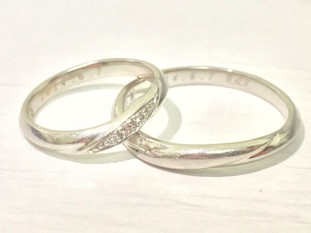 結婚指輪です。