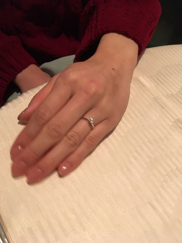 ダイヤモンドが輝いて綺麗でした！