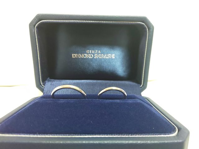 お揃いのリングにしました