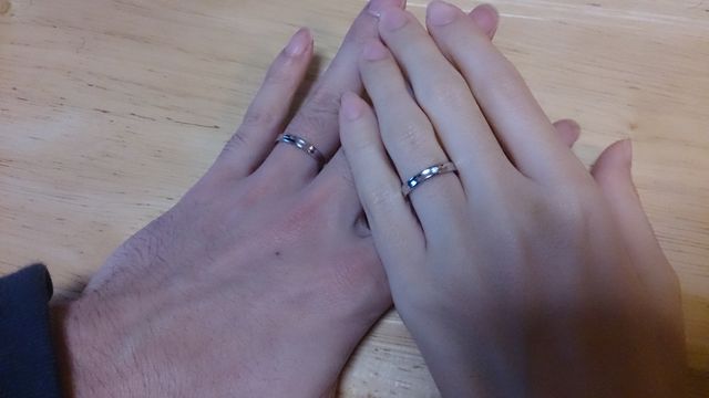 プラチナで私だけダイヤを1石入れました。