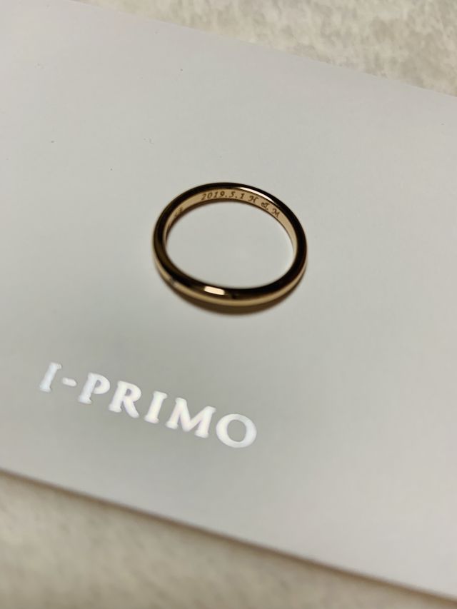 記念すべき令和婚を指輪にも刻みました♡