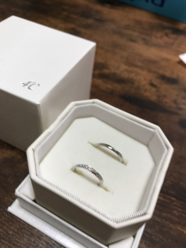 シンプルなプラチナリング