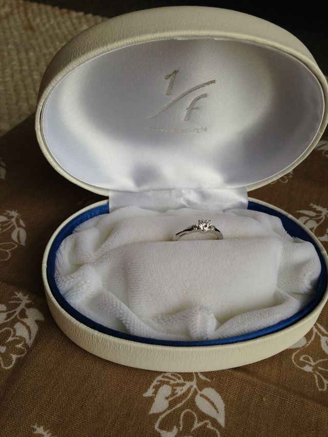 購入した1/fのプリズムという結婚指輪です。