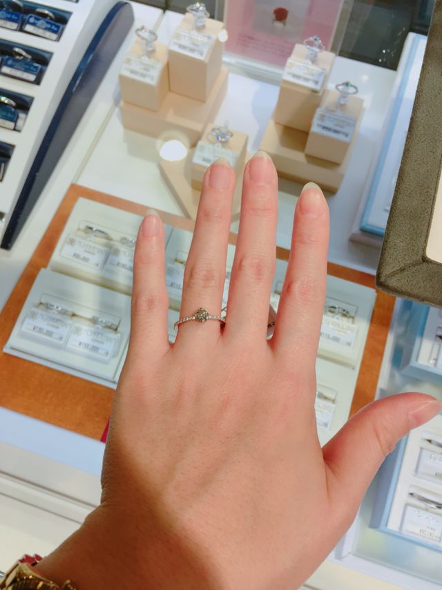 試着で着けた時