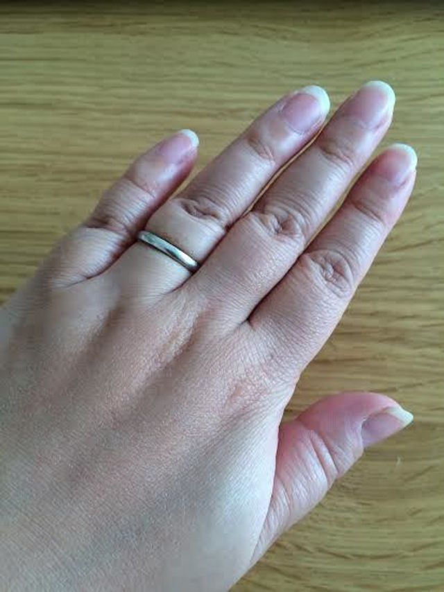 手につけた感じです