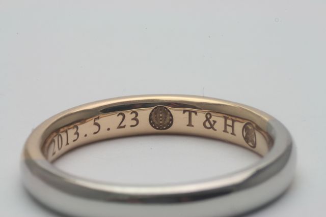 細かい模様も刻印してもらえました