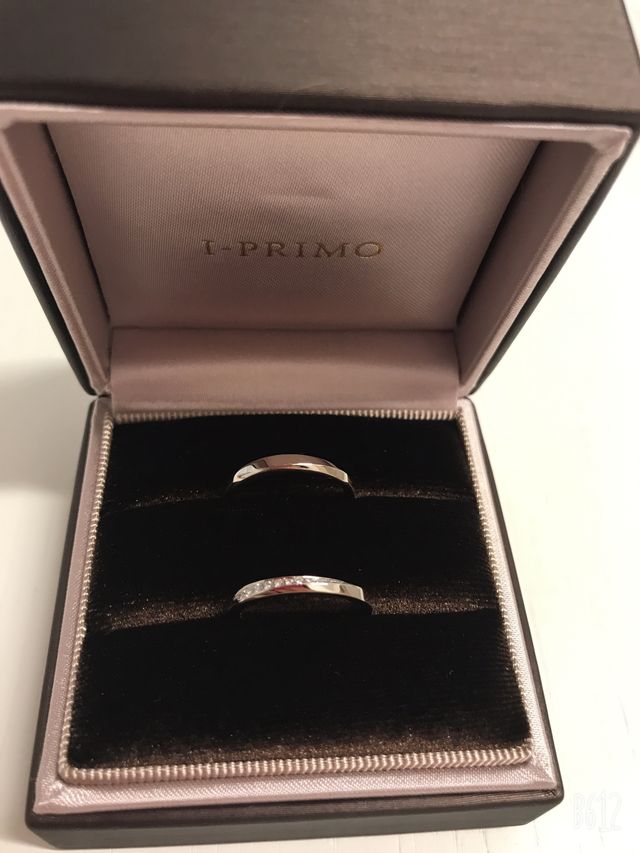 刻印も行った結婚指輪