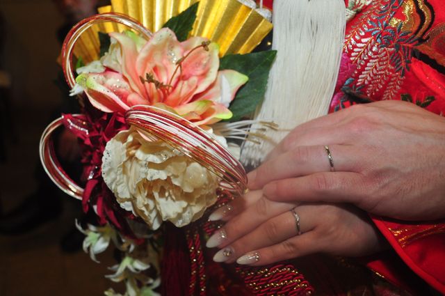 結婚式での写真です