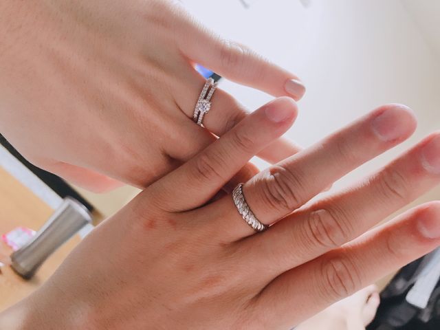 結婚指輪と婚約指輪の組み合わせも大好きです。