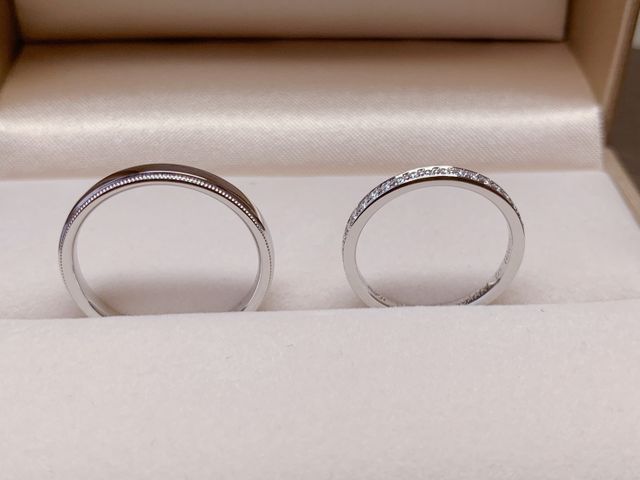 鍛造オリジナル結婚指輪。耐久性もよくてお気に入りです。